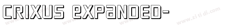 Crixus Expanded字体转换